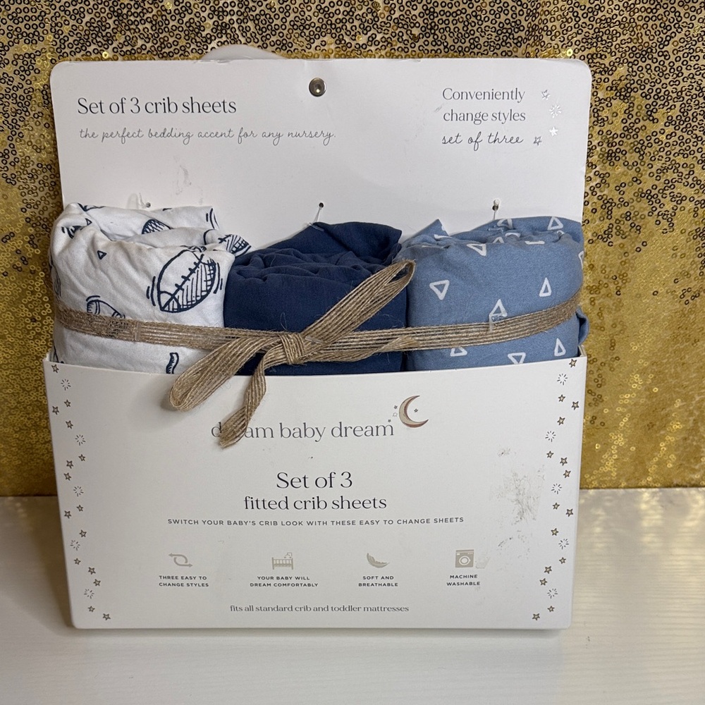 Fitted Crib Sheets - Set of 3